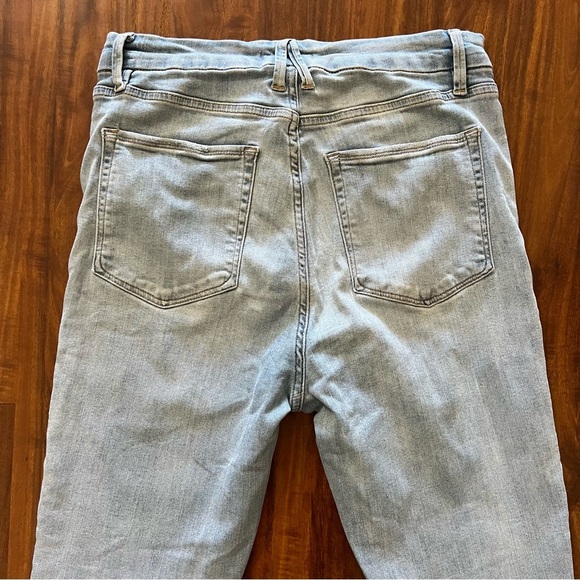 Good American Good Waist Crop Skinny Jeans Light Wash size 12 - Picture 8 of 8